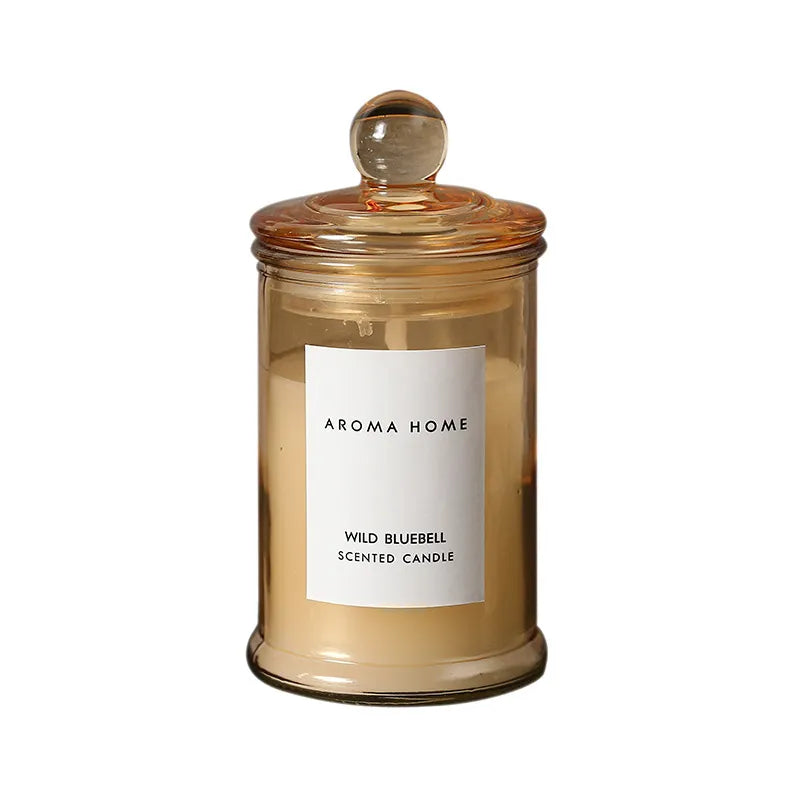Vintage Glass Jar Scented Soy Candle Made with Natural Essential Oils