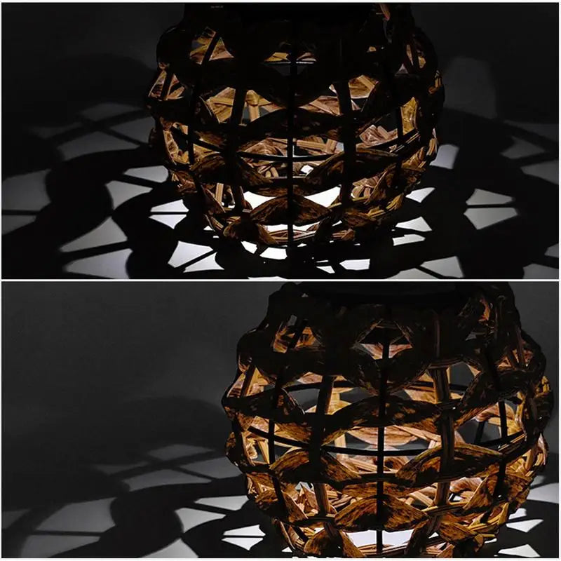 Rattan Solar Lantern – the perfect blend of Boho charm and eco-friendly brilliance for all your patio decor needs!