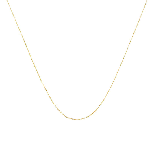 10K Genuine Gold Necklace various sizes | 10K White Gold Necklace, Yellow Gold Necklace, Rose Gold Necklace | Genuine Gold Chain Rope Necklace